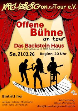 Offene Bühne on tour *live* im Backstein Haus Duderstadt